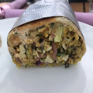 Vegan Squash Blossom Burrito