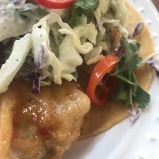 Vegan Fried Avocado Taco