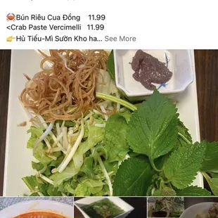 Crab paste noodle for Friday. Bun Rieu cho ngay thu 6