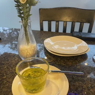 Olive oil with parmeasan