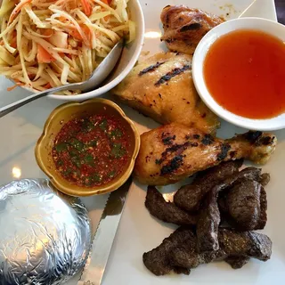 Thai Style Beef Jerky w/ Sticky Rice