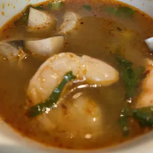 Tom Yum Soup with shrimp