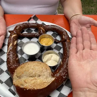Giant pretzel!