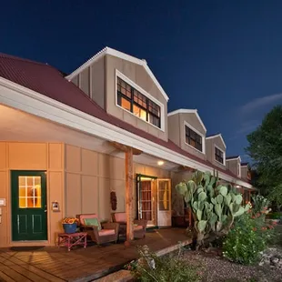 Private entrances, private baths to each of our 5 rooms with a breakfast basket delivered to your door in the morning.