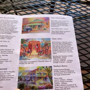 the menu