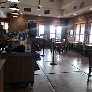 Indoor seating area