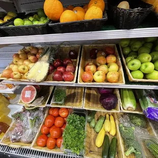 a variety of fruits and vegetables