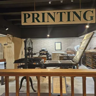 Working printing press