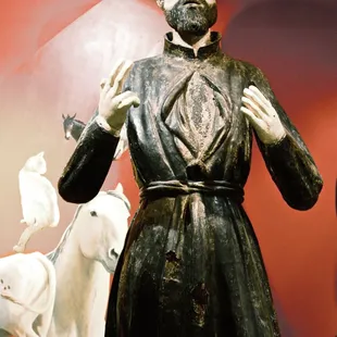 St. Francis Xavier Statue from 1767  ~ on exhibit at the museum.