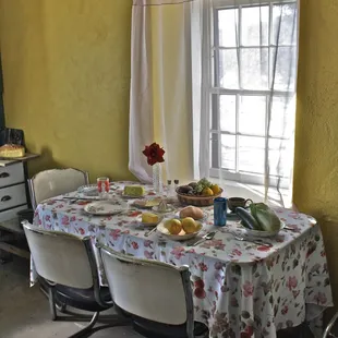 Rojas House ~ 1930s table setting.