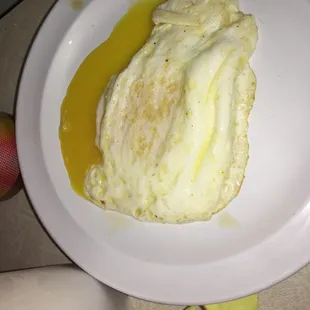 With an extra egg just the way I like it. Over easy.