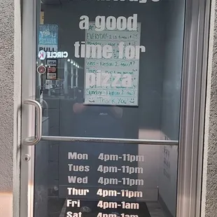 Front entrance door.