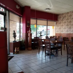 View from first table on the side window.