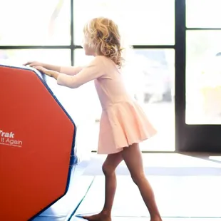 We always set up stations and drills for the kids to work on when learning new skills.