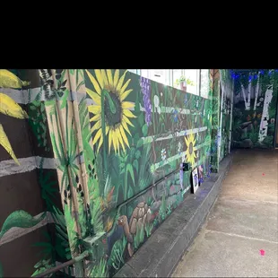 Inside hall to restroom