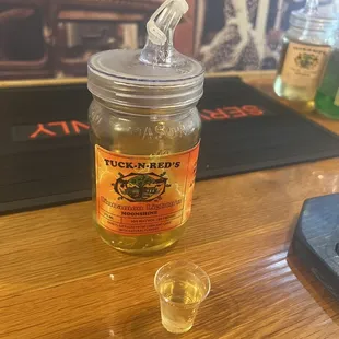 Cinnamon with a vanilla finish moonshine