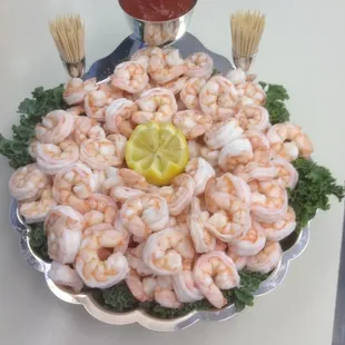 Shrimp Platter (platter provided by guest)