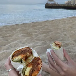 Vegan breakfast burrito