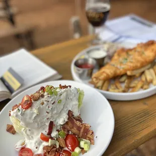 Blue cheese wedge salad