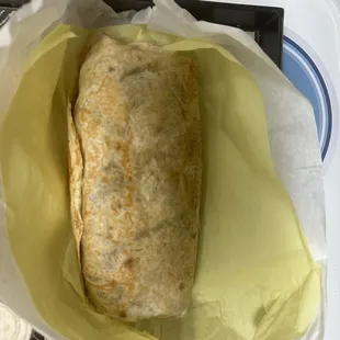 Chicken burrito
