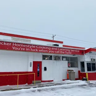 On Racine St on wast side just north of Durand Ave. Drive thru!!!