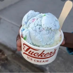 Blue ice cream.... But I like chocolate