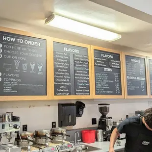 Menu board