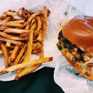 Single Onion Burger with Cheese