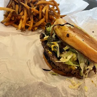Double w/ Cheese &amp; Fries