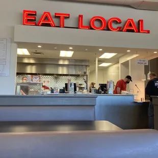 Order at the counter