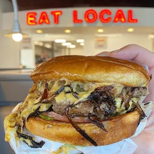 Double onion burger