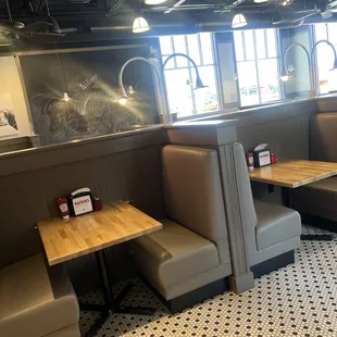 Booth options for seating