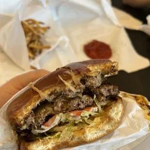 April 2023 Double Onion Burger with Cheese