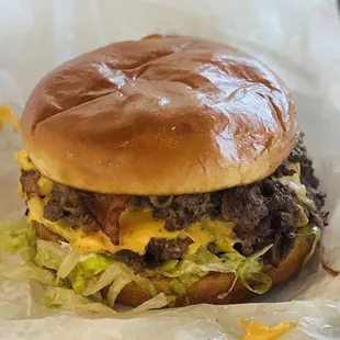 Massive double onion with it all!