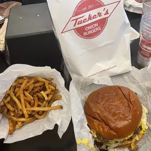 Burger with Fries