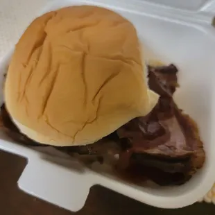 Brisket sandwich