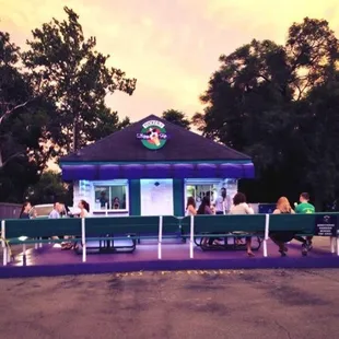 We see some beautiful sunsets from our patio!