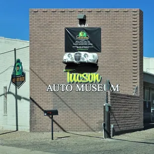 TAGS: 20221105 Tucson Auto Museum &quot;Tucson Auto Museum&quot; &quot;Tucson Auto Museum Front&quot; Front Sign &quot;990 S Cherry Ave&quot; &quot;AZ 85719&quot;