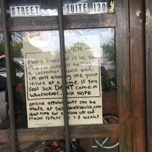 Covid sign