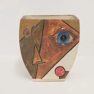 Picasso-esque vase by Shelley.