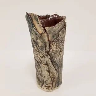 Creative hand built vase made in our studio.