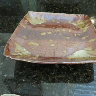 Student - This was my first project and one of my best. It&apos;s a simple square dish made with slab work and molded around a form. Fun stuff.