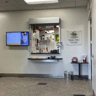 the inside of a coffee shop