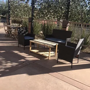 Outside seating