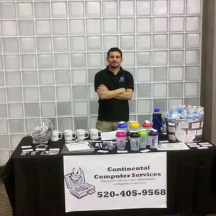 Cody Hall of Continental Computer Services at LA Fitness Marana in January 2012.
