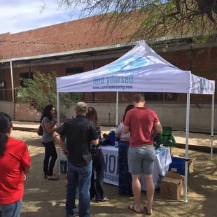 Sonoran tent outside of borderland