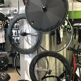 We have aero wheels for road, tri and mountain bikes