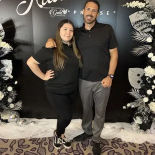 2 of your attendants Jordan and Jerry. Father daughter team!