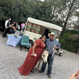 Beer Burro and Horse Trailer Photo Booth
