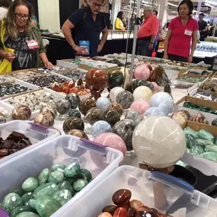 Minerals from Madagascar and Brazil at JOGS Tucson Gem and Jewelry Show, Tucson Expo Center